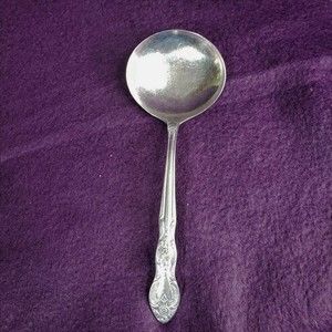 Imperial Stainless IMI4 Glossy Floral, Scrolls, Discontinued Gravy Ladle